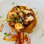 Coulant de pulpo, patata y sobrasada